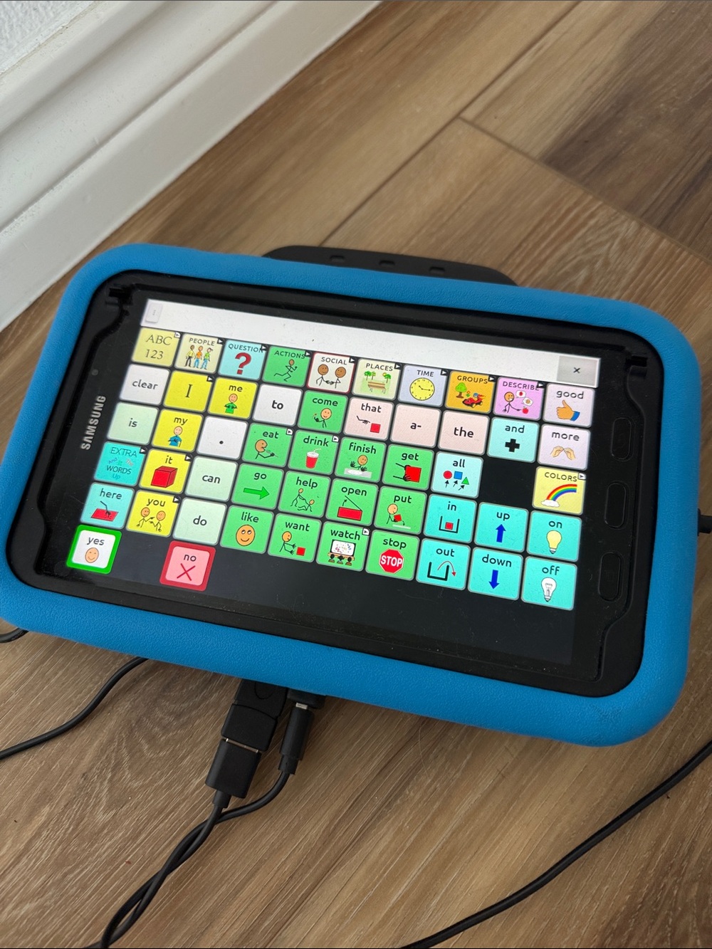 Samsung Tablet pre-saltillo NovaChat device